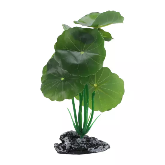 Aquarium Plastic Plants Reptile Plant Decoration for Aquarium 6.5" H Green