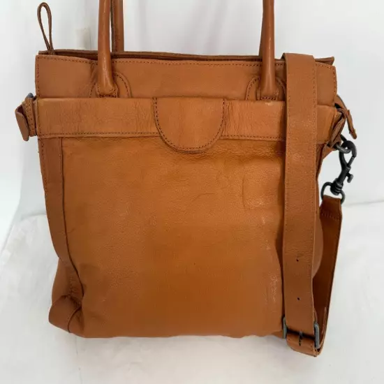 Liebeskind Berlin Cognac BrownLuxurious Leather Large Tote Messenger Bag Handbag