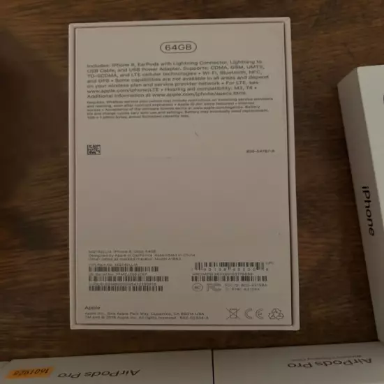 Apple Empty Boxes MacBook Air, AirPods, Apple Watch, iPhone XS 14 Pro