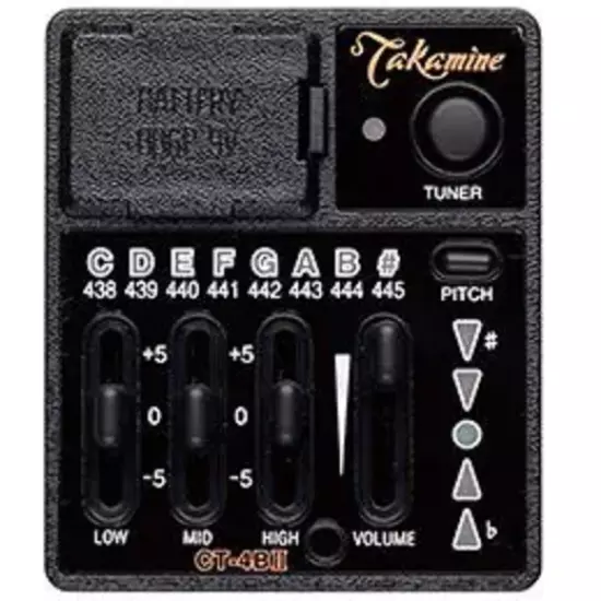 Takamine CT-4BII PTU Guitar Mount Type Pickup Preamplifier for Acoustic Guitar