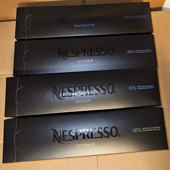 4 Variety Nespresso Vertuo 40 Caps Altissio Diavolitto Odacio Stormio