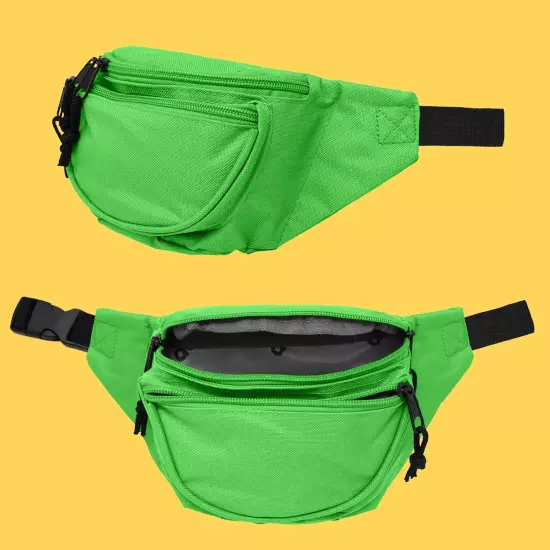 Fanny Pack w/ 3 Pockets Traveling Concealment Pouch Airport Money Bag