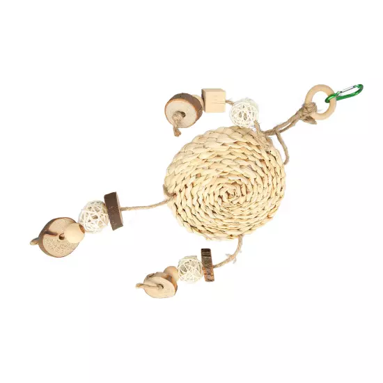 Bird Woven Swing Toy Natural Relieve Boredom Promotes Health Bird Woven Hammock