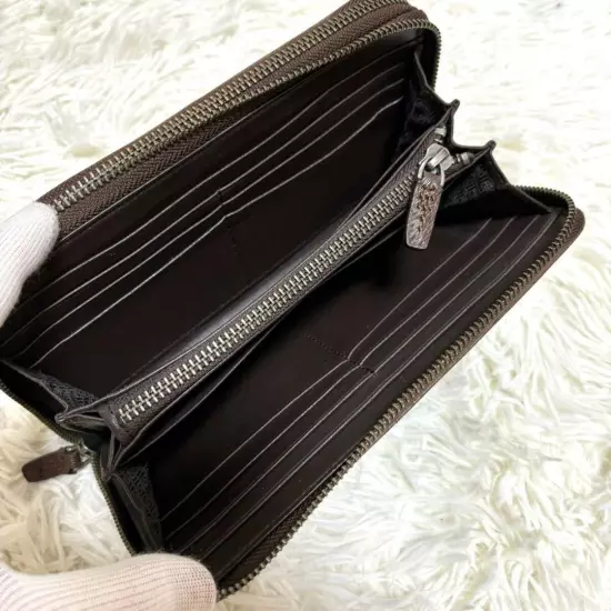 Tumi Long Wallet Organizer Travel Case Double Zip 2 Compartments