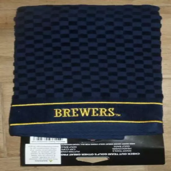 MLB Embroidered Tri-fold Golf Towel - Milwaukee Brewers