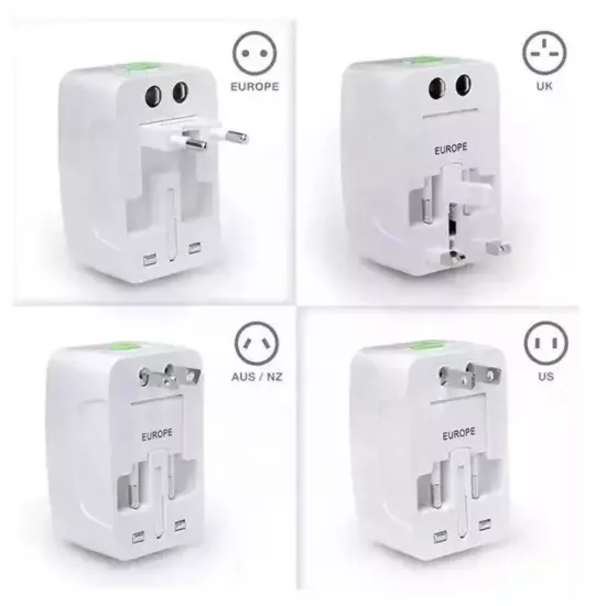 Portable Worldwide Universal Power Adapter Converter All in 1 International