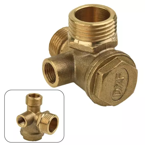 3 Port Brass Central Pneumatic 40400 Air Compressor Check Valve Thread