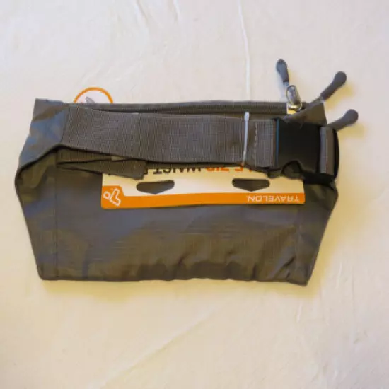 Travelon Double Zip Waist Pack Gray one size 42977 fannie Fanny lightweight *^