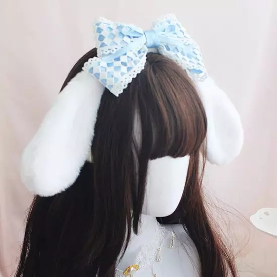 Women Girl's Kuromi My Melody Cinnamoroll Bow Headband Hair Band Party Cosplay