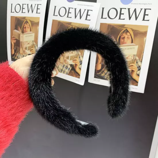 New Arrival Women winter 100% Real Mink Fur Headbands Real Fur Hair Band Lady