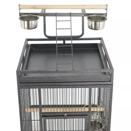 Multiple Sizes Rolling Bird Cage for Small Parrot Cockatiel Parakeet Cage Play