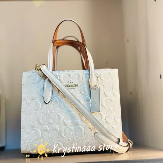 NWT Coach Nina Small Tote Bag In Signature Leather CV400