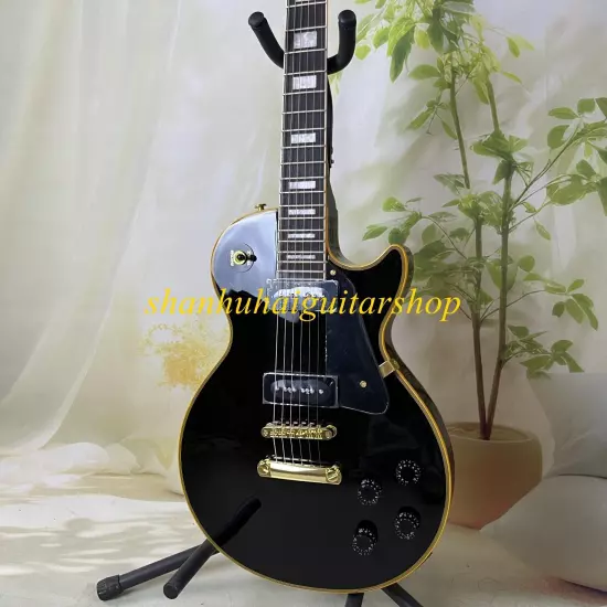 Vintage Custom 1956 Les Paul Electric Guitar Black Beauty Limited time offer