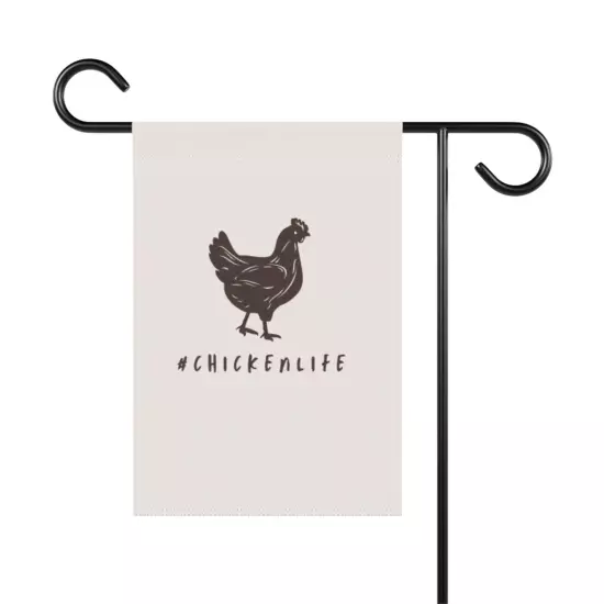 #chickenlife Garden House Flag Banner 2 Sizes 