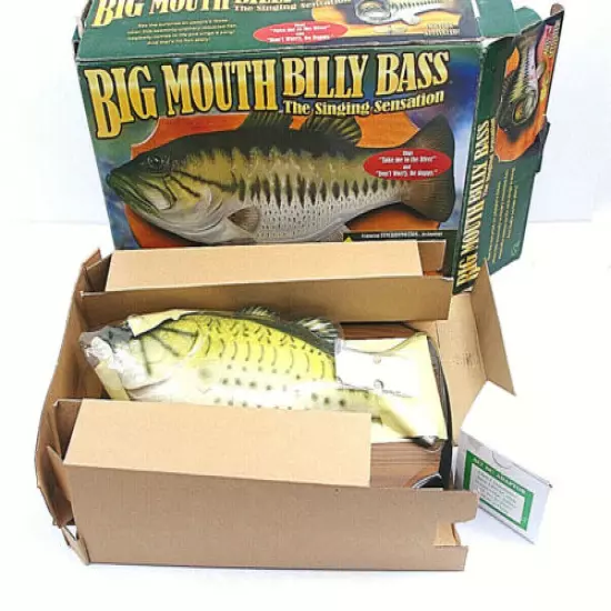 Vintage Big Mouth Billy Bass The Singing Sensation 1998 New Opened Original Box