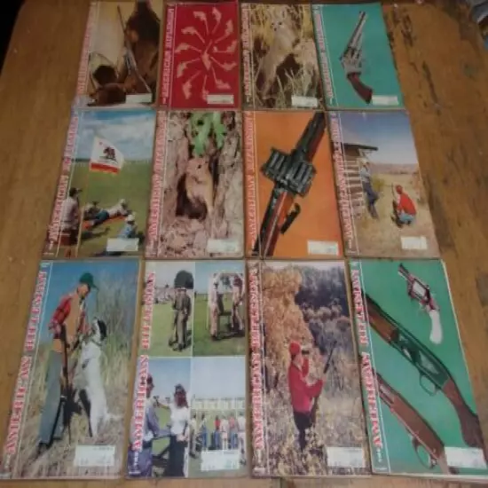 Vintage American Rifleman Magazines 1958 - Entire Year - 12 Months