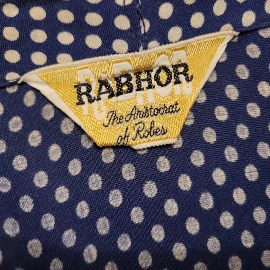 Rabhor Vintage 40s 50s Mens or Unisex robe, Excellent condition, Sz M Chest 44"