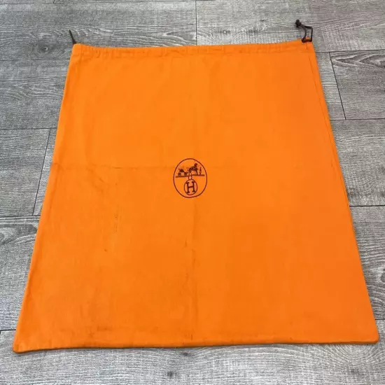 Hermes Dust Bag Orange - Women String Logo Auth France