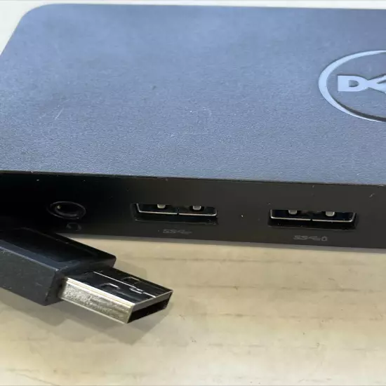 Dell D1000 USB 3.0 Dual Video Docking Station w/ 45w Adapter + USB Cable Tested