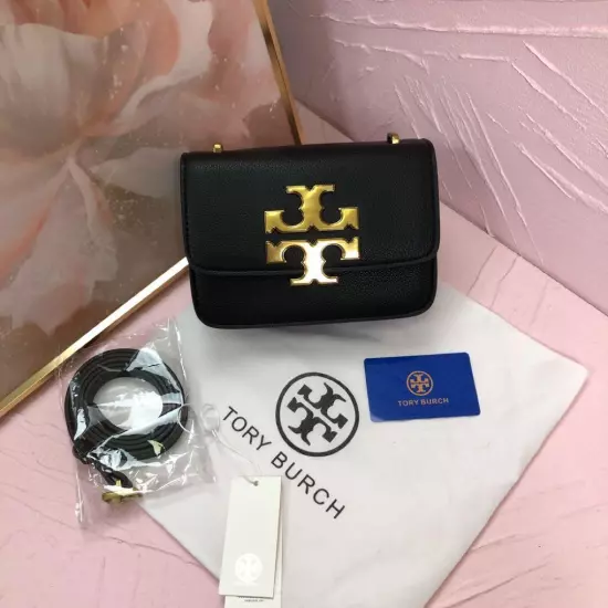 Tory Burch Eleanor Small Convertible Shoulder bag Women's Bags Black Gold