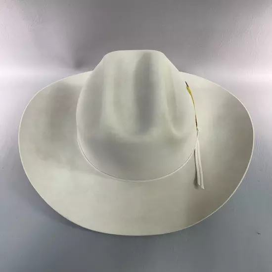 STETSON 7X BEAVER RANCHER WESTERN COWBOY HAT SILVERBELLY VINTAGE Size 7