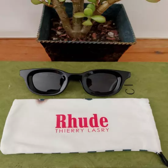 Rhude x Thierry Lasry Rhodeo -101 Black Gray Square Sunglasses