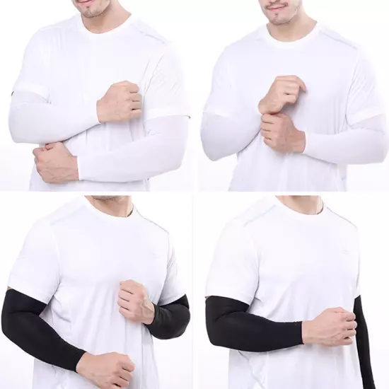 Summer Sun Protection Cooling Arm Sleeves UPF 50 Sun Sleeves for Men Women Youth