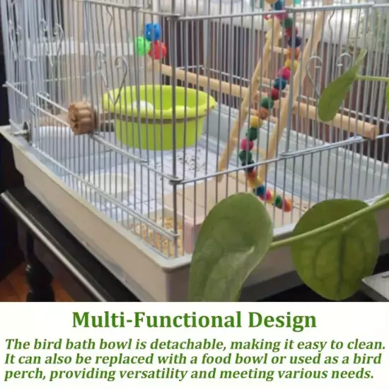 Two pieces/set, one piece of multi-functional bird cage plastic nest rack