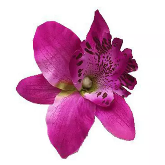 Womens Orchid Flower Wedding Bridal Hair Clip Hairpin Brooch Pin Party Barrette✔