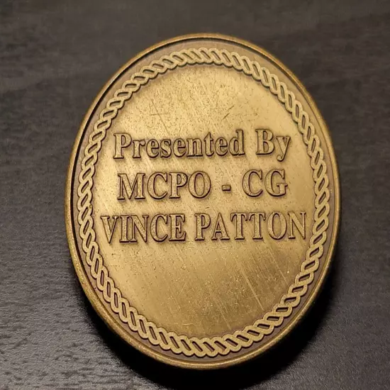 USCG 8th MCPOCG Master Chief Petty Officer Vince Patton Challenge Coin 