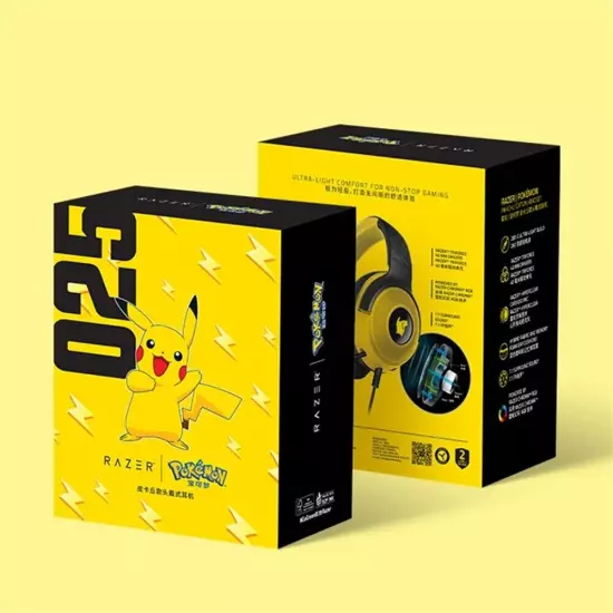 Razer x Pokémon Pikachu Kraken V3 USB Wired Gaming Headset Limited Edition