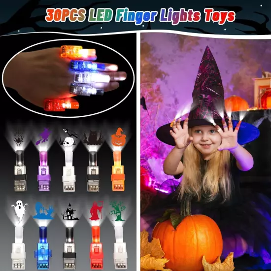 Halloween Party Favors for Kids - white, blue, red, black, purple, orange 