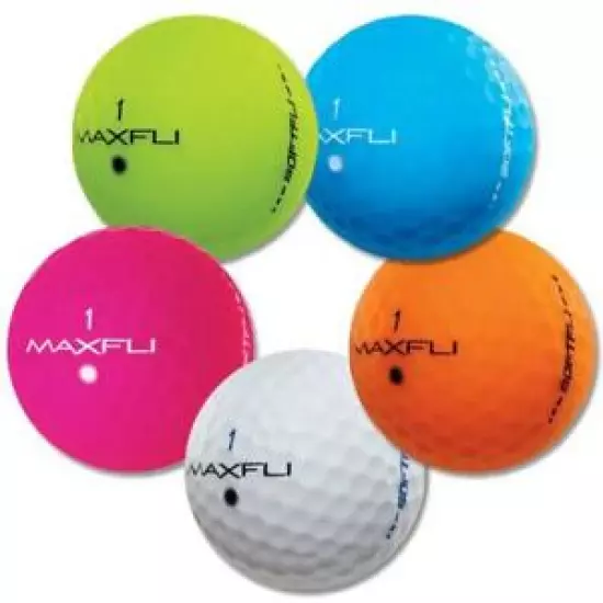 Maxfli SoftFli Matte Color Mix AAA 36 Used Golf Balls 3A