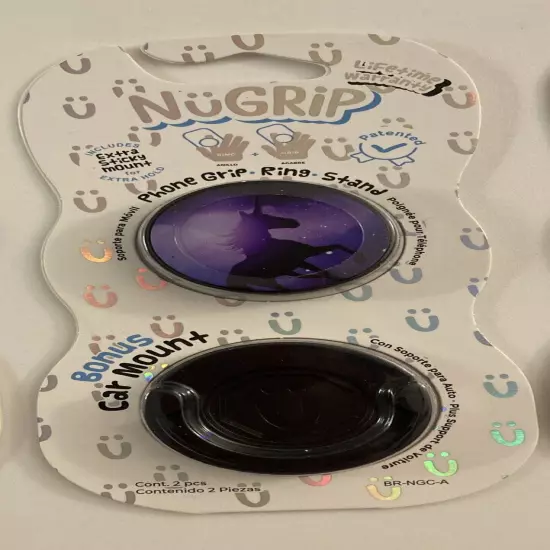 **New** NuGRip Phone Grip Ring Stands with Bonus Car Mount Various Styles