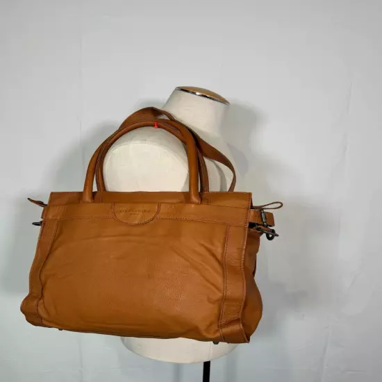 Liebeskind Berlin Cognac BrownLuxurious Leather Large Tote Messenger Bag Handbag