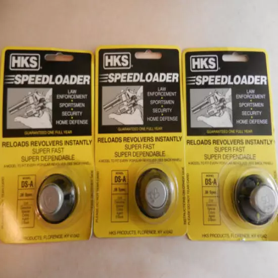 HKS Speedloader; DS-A; 6-Shot; 38 Spec; 3 Pack; Fast & Dependable