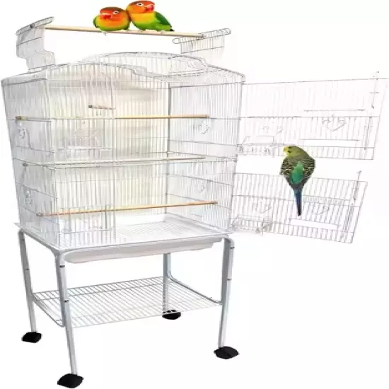 66in' Large Pet Bird Cage Open Top House Playground Canary LoveBird Finch Budgie