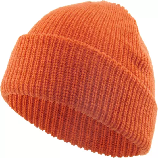 Warm Winter Knit Cuff Beanie Cap Fisherman Watch Cap Daily Ski Hat Skully