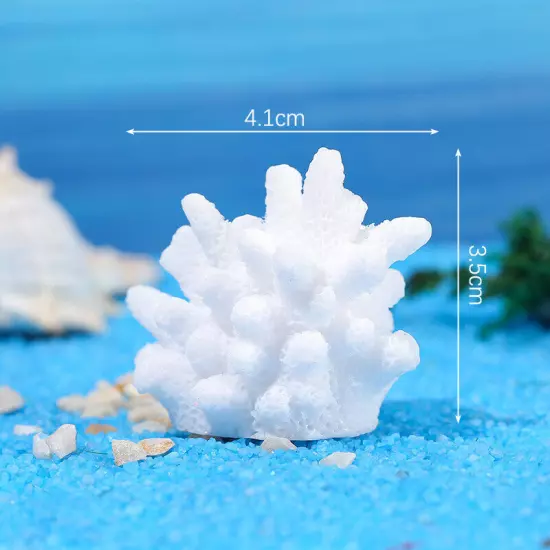 Mini Resin Simulated Coral Seaweed Aquarium Decoration Craft Micro Landscape Sn