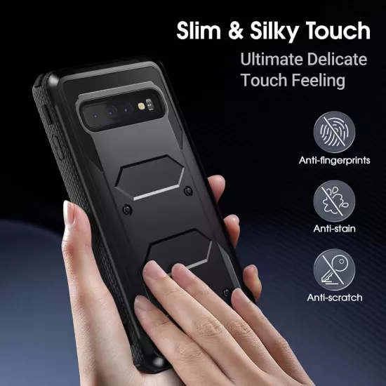 Black For Samsung Galaxy S10/S10+/S10e Shockproof Bumper Case Cover Accessories