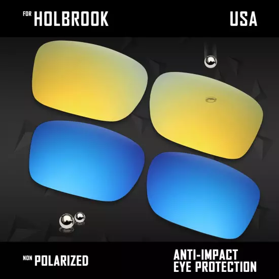 Anti Scratch Polarized Replacement Lenses for-Oakley Holbrook OO9102 Options