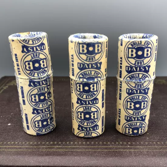 Vintage 1950’s Daisy Bulls Eye BBs 3 Cardboard Tubes Plymouth MI