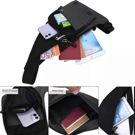 Men‘S New Trendy Casual Shoulder Bag Leisure Travel Sports Outdoor Pack Messenge