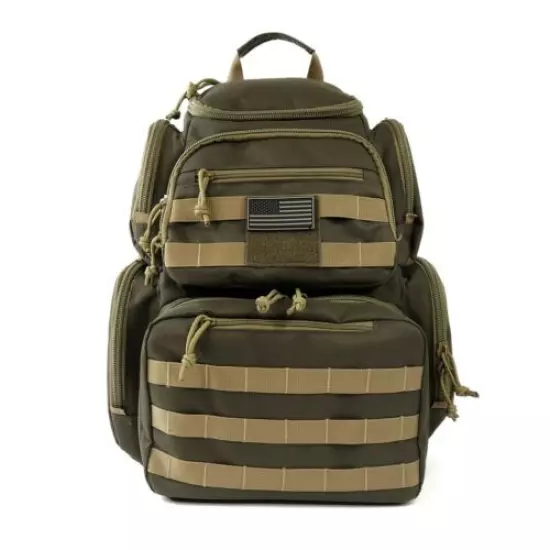 Heavy Duty Range Backpack Shooting Range Gear Rucksack Multi-Functional Pouches 