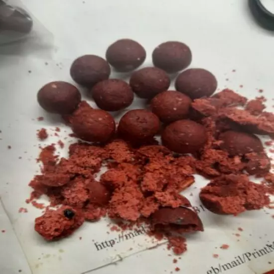 carp bait tuna 5k boilies 15mm dark red high protein fishmeal with hydro fish ex