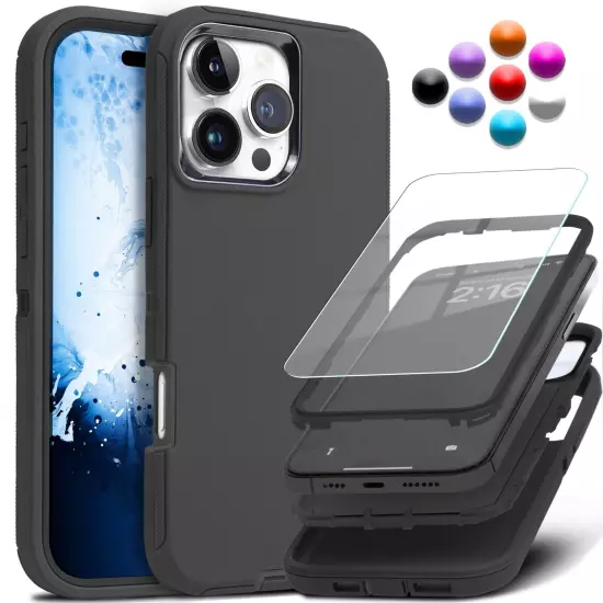 Shockproof Heavy Duty Case For iPhone 16 15 14 Plus 13 12 11 Pro Max Rug Cover