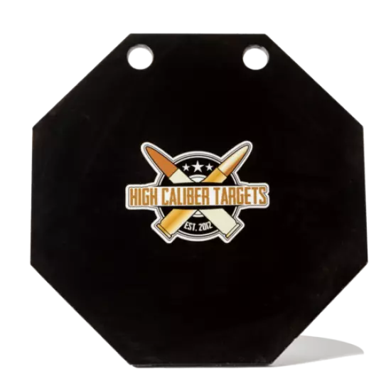 1/4" AR500 Steel 12" Octagon Target Practice Plate - Pistol Centerfire Shooting