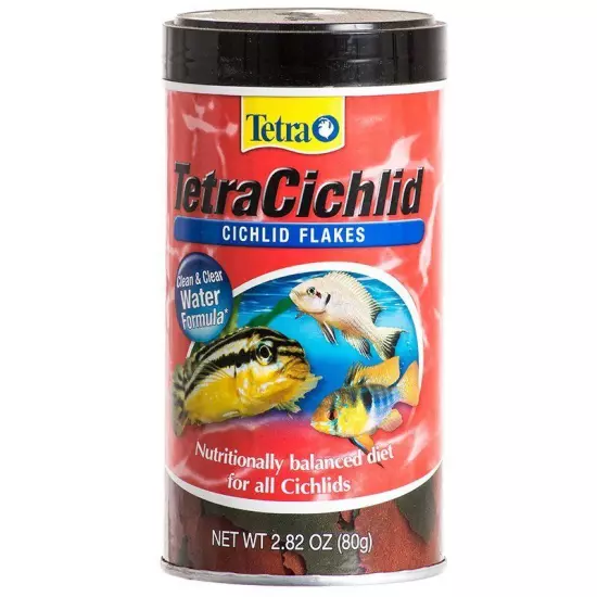 Tetra TetraCichlid Cichlid Flakes Naturally Balanced Diet for All Cichlids