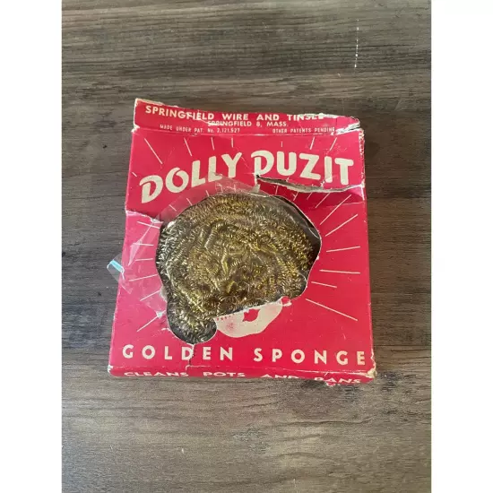 Vintage in Box Golden Dolly Duzit Sponge