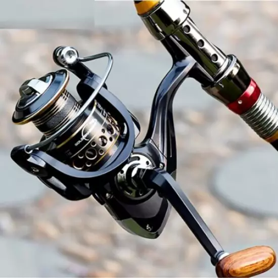 Fishing Rod Combo Spinning Reel Set Durable Carbon Fiber Telescopic Portable